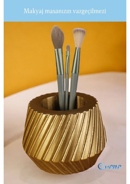Altın Renkli Makyaj Organizeri, Fırça ve Ürün Düzenleyici, Şık ve Kullanışlı Tasarım fırsatları