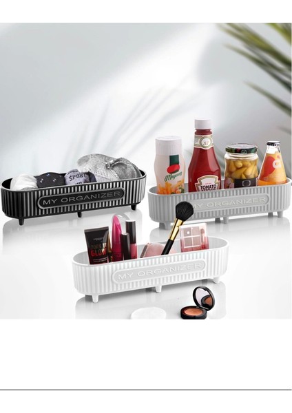 Çok Amaçlı Beyaz Organizer Düzenleyici, Pratik ve Şık Saklama Çözümü