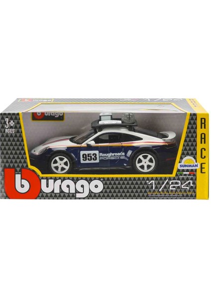28029 Burago 1:24 Porsche 911 Dakar Model Araba -Sunman