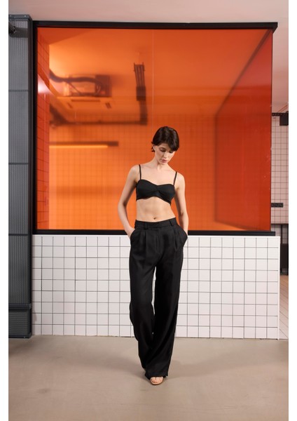 Lastikli Bel Istanbul Cepli Bol Paça Kadın Pantolon fiyatları