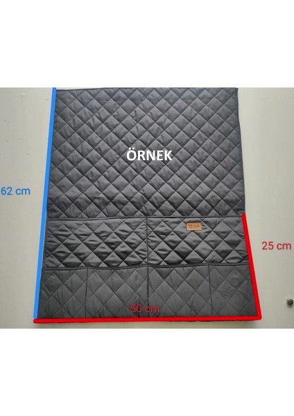 Yatak Yanı Yeşil Kadife Organizer - Şık ve Pratik Saklama Çözümü