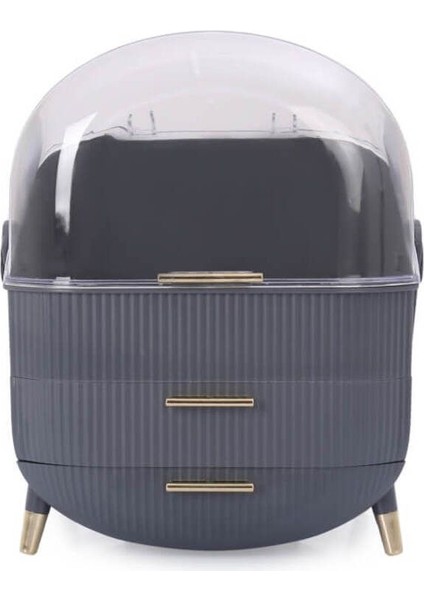 Gri Çekmeceli Makyaj ve Kozmetik Düzenleyici Organizer, Düzenli Görünüm Sağlar. fiyatları