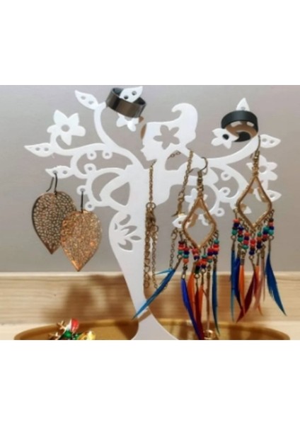 Kadın Şekilli Beyaz Takı Organizeri, Şık ve Düzenli Saklama Çözümü fırsatları