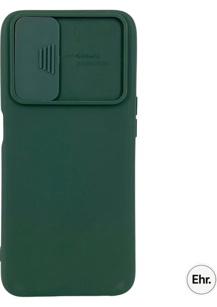 Realme 6 Uyumlu Kamera Sürgülü Mat Silikon Kılıf fiyatları