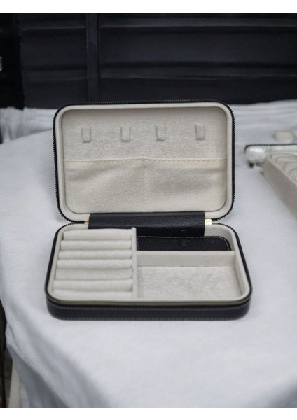 14X21 cm Büyük Ahşap Deri Takı Saklama Kutusu, Seyahat Için Şık ve Kullanışlı Ürün fırsatları