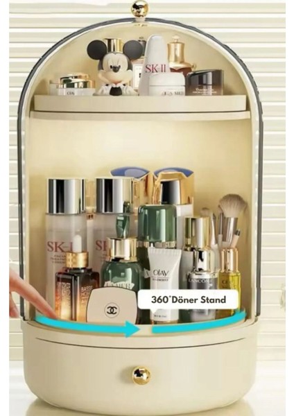 Döner Standlı, Çekmeceli ve Raflı Makyaj ve Kozmetik Düzenleyici indirimleri