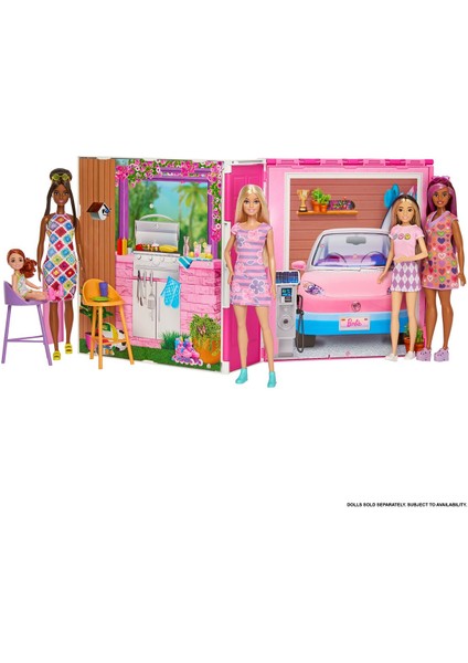 HRJ77 Barbienin Yeni Portatif Evi 2024 (Sarı Saçlı Bebek Dahil) fiyatları