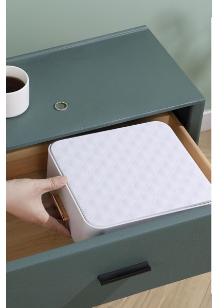 9 Bölmeli Aynalı Çekmeceli Makyaj ve Takı Organizeri, Kolay Açılır Kapanır indirimleri