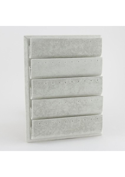 Beş Kat Gri Küpe Saklama Standı, Şık ve Kullanışlı Takı Tutucu