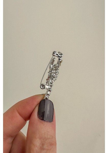 Taş Detay Akrep Burcu Broş (4cm) fiyatları