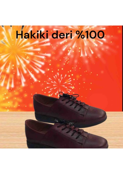 2262 Bordo Deri Ayakkabı