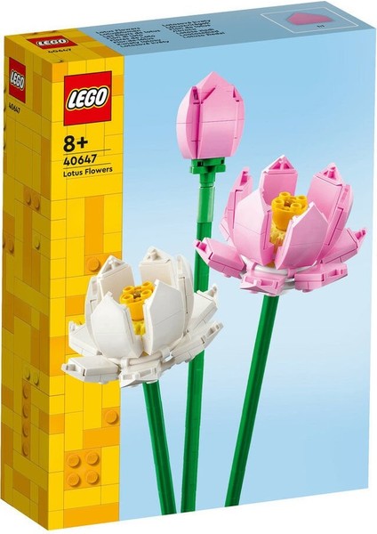 40647 Lego® Iconic Botanical Collection Lotus Çiçekleri 220 Parça +8 Yaş