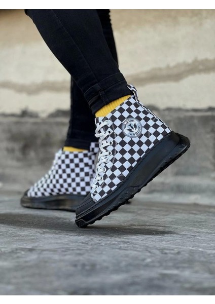 Litae TREND017 Damalı Erkek Yarım Bilek Casual Ayakkabı