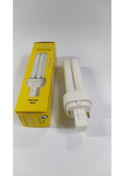 Hytec 2 Pinli 10W Plc Ampul 2700K Sarı Işık