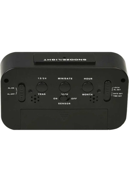 Dijital LCD Masaüstü Çalar Saat, Pilli, Işıklı, Alarm, Siyah, Kullanışlı, Şık Tasarım fırsatları