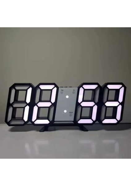 3D LED Uzay Tasarım Dijital Saat, Zaman, Tarih, Sıcaklık Göstergeli, Ev ve Ofis Kullanımı fırsatları