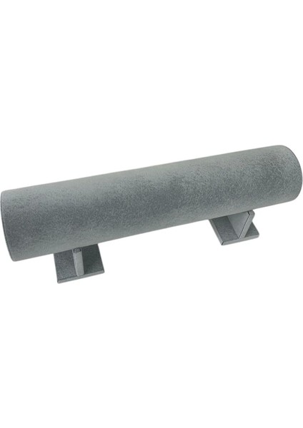 Gri Süet Kumaş 50 cm Ayaklı Büyük Boy Taç Standı, Şık ve Kullanışlı Tasarım