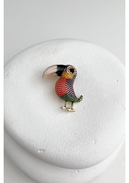Tukan Kuşu Broş (Ölçü:3,5 Cm)