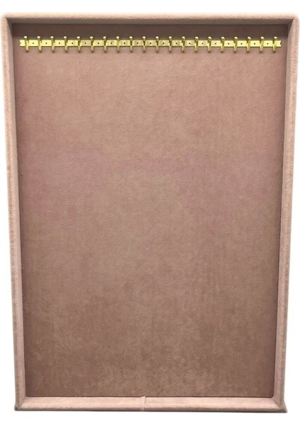 Yumuşak Süet Kumaşlı Pembe Renkli Ayaklı Takı ve Tesbih Standı 34/24 cm fiyatları