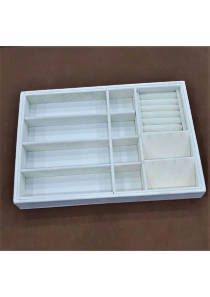 Mavi Süet Takı Düzenleyici Kutu, Çekmece Içi Organizatör