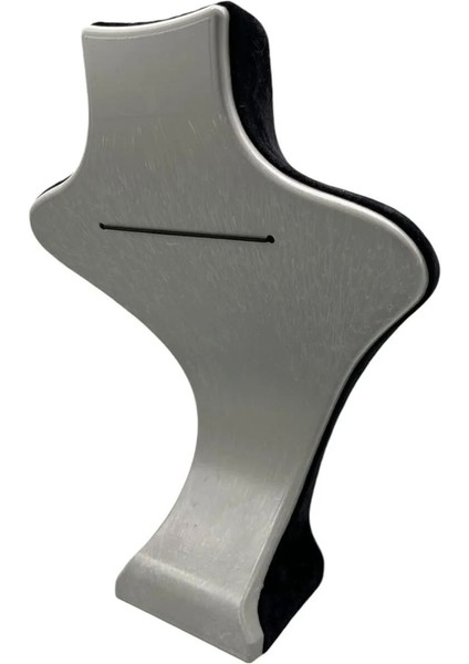 Londra Tarzı Süet Kolye Sergileme Mankeni, Siyah, 22-28 Cm, Şık ve Kullanışlı. fırsatları