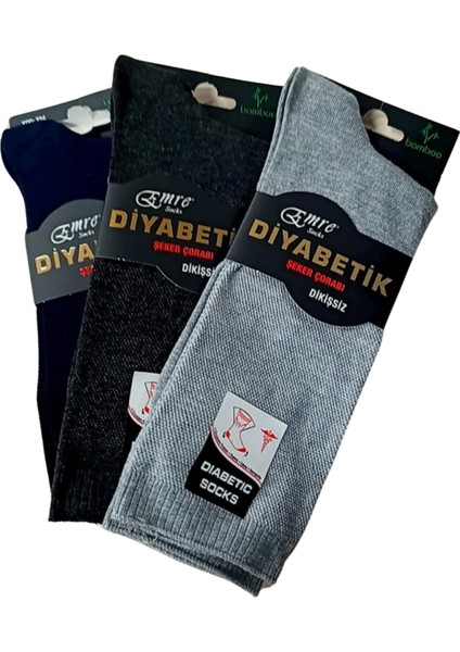 Modlive Emre Erkek Diyaabetik Bambu Çorap 6 Adet