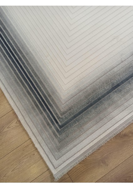 Life LF007M Krem Gri Mavi Salon Halısı Oturma Odası Halısı indirimleri