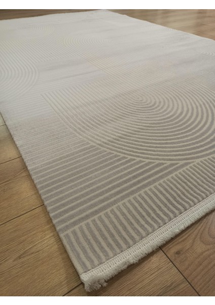 Life LF003G Krem Gri Salon Halısı Oturma Odası Halısı fırsatları