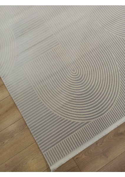 Life LF003G Krem Gri Salon Halısı Oturma Odası Halısı indirimleri