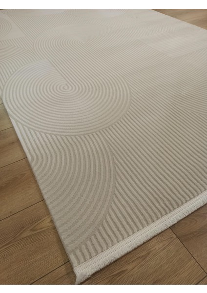 Life LF003W Krem Salon Halısı Oturma Odası Halısı