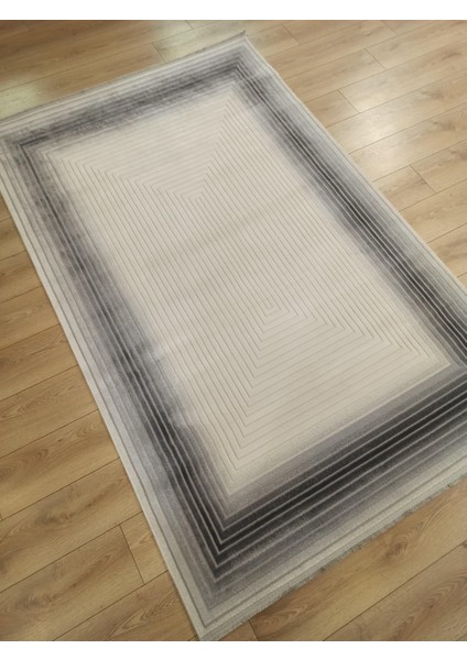 Life LF007G Krem Gri Antrasit Salon Halısı Oturma Odası Halısı modelleri