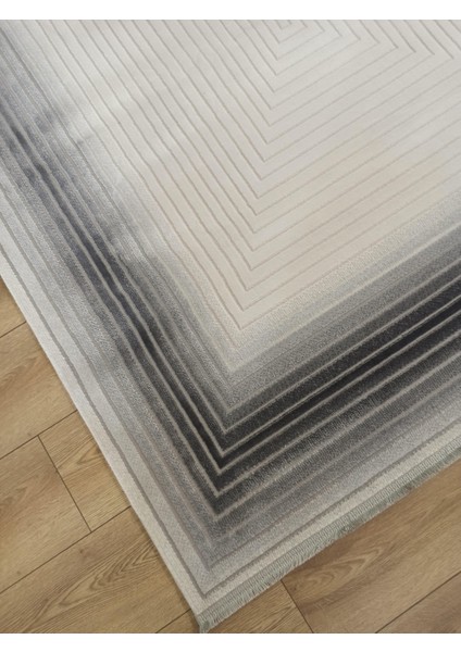 Life LF007G Krem Gri Antrasit Salon Halısı Oturma Odası Halısı fırsatları