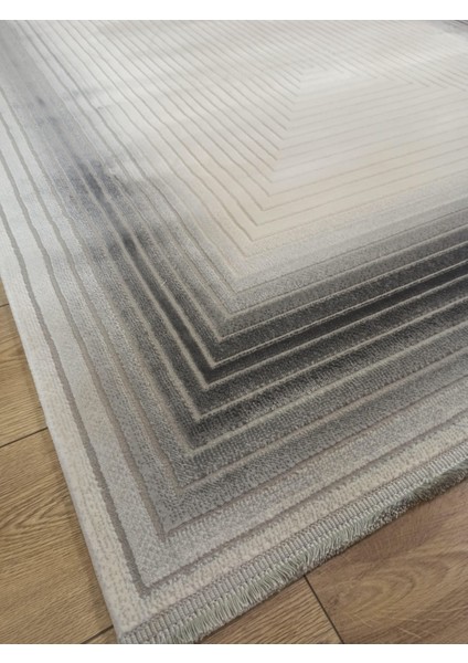 Life LF007G Krem Gri Antrasit Salon Halısı Oturma Odası Halısı indirimleri