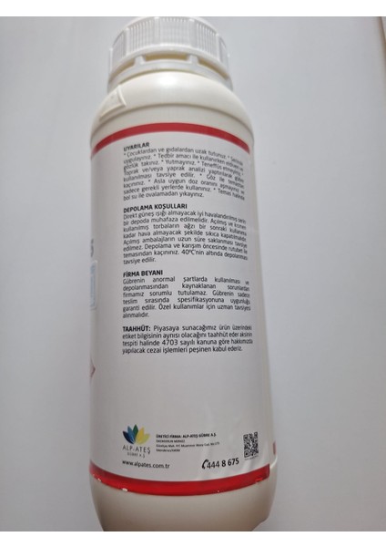 Sıvı Potasyum Actıvek 25 1lt fiyatları