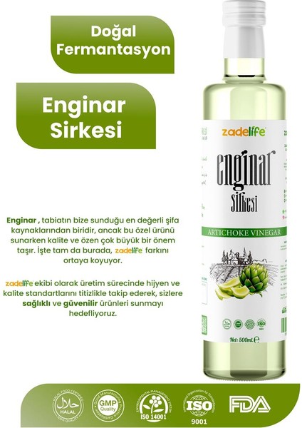 Enginar Sirkesi 500 ml