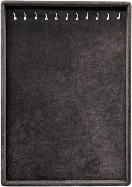 Füme Renk Süet Kumaş Ayaklı Kolye Sergileme Standı 34X24 cm fiyatları