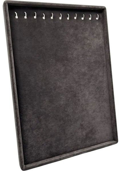 Füme Renk Süet Kumaş Ayaklı Kolye Sergileme Standı 34X24 cm fırsatları