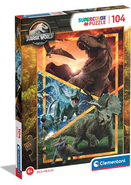 Clementonı 104 El. Super Kolor Jurassic World 27181 [puzzle]