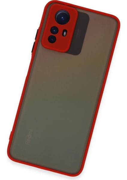 Xiaomi Redmi Note 12S Kılıf Montreal Silikon Kapak - Kırmızı Drstr