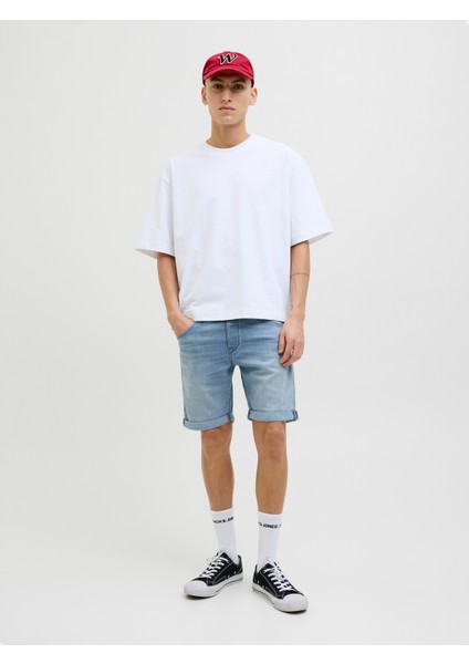 Jack Jones Erkek Likralı Kot Şort 12269608