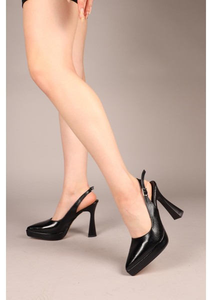 Renisa Platform Topuklu Stiletto Siyah