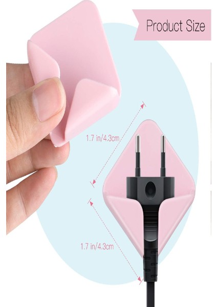 Silikon Fiş ve Kablo Tutucu – Kendinden Yapışkanlı, Ikili Set, Çok Amaçlı, Üçgen Tasarım Organizer modelleri