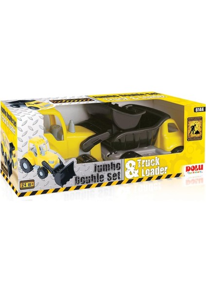 - Jumbo Ikili Kamyon Dozer Set (6144)