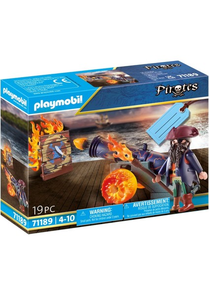 Playmobıl Of The Carribean 71189 Korsan ve Ateş Topu Çok Renkli