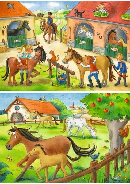 51786 Ahırda Çocuk Puzzle 212 Parça