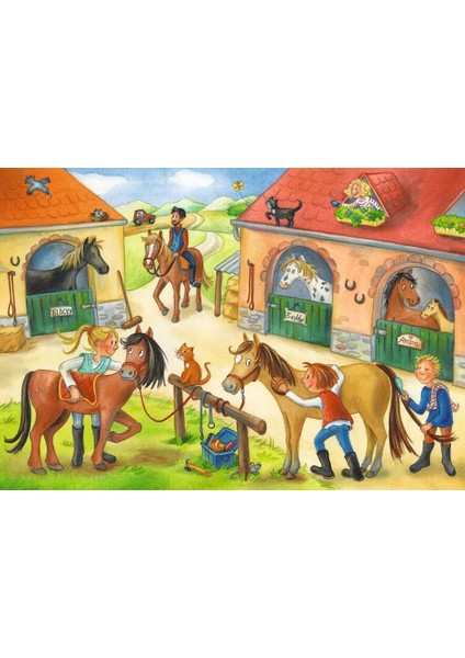 51786 Ahırda Çocuk Puzzle 212 Parça