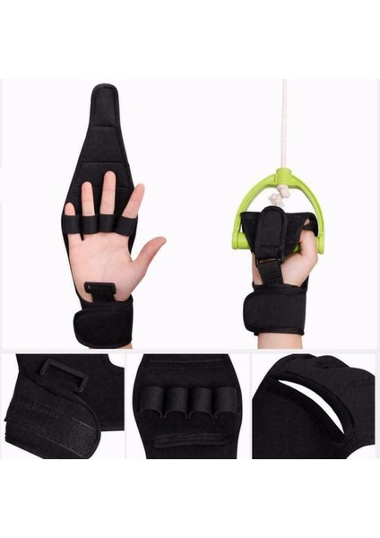 El ve parmak destek seti, 2 parça sabit tutucu ateli, standart beden, yön