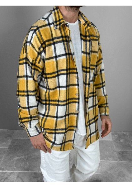 Siyah Çizgili Sarı Oduncu Gömlek fiyatları