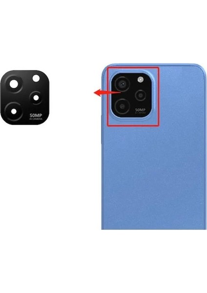 Huawei Nova Y61 ile Uyumlu Kamera Camı