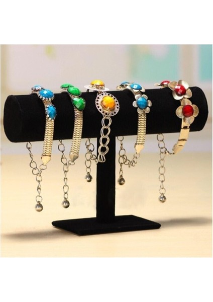 Siyah Bileklik ve Bilezik Düzenleyici Askı Standı, Şık ve Pratik Organizer